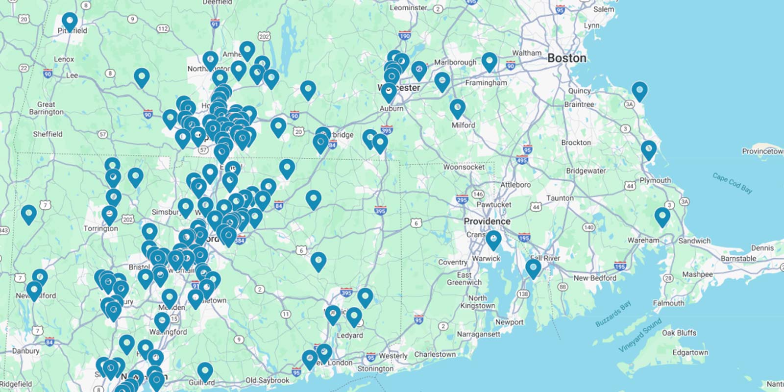 connecticut map